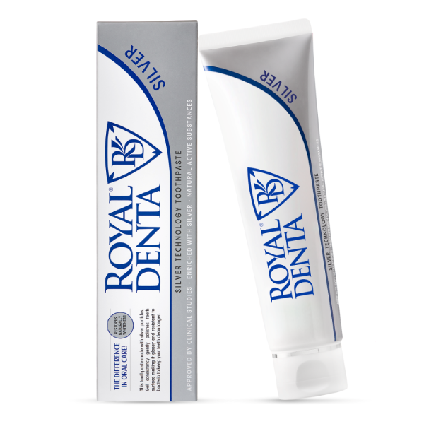Royal Denta Silver Technology Toothpaste Dantų pasta su sidabru, 130g | elvaistine.lt